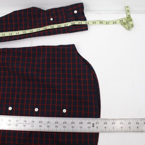 NWT J Crew Shirt Mens Small Slim Untucked American Pima Cotton Check Long Sleeve - Picture 9 of 13